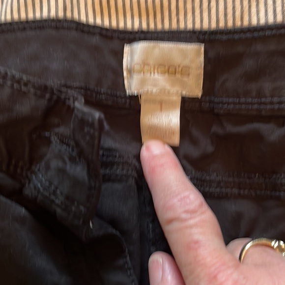 Black Chicos size 1 Capri - Picture 2 of 4